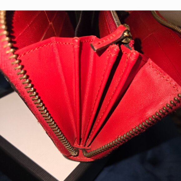 EUC Authentic Gucci Queen Margaret Zippy Leather Wallet - Picture 7 of 13